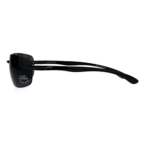 Mens Rimless Warp Sport Sunglasses With Bifocal Reading Lenses3