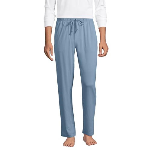 Lands' End Mens Knit Jersey Pajama Pants Pale...