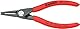 KNIPEX Präzisions-Sicherungsringzange für Innenringe in Bohrungen mit rutschhemmendem Kunststoff überzogen grau atramentiert 140 mm, 48 11 J1