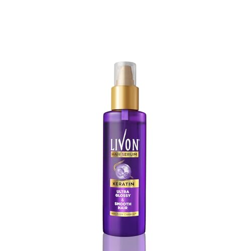 Livon Keratin Hair Serum for Women & Men | Ultra Glossy & Smooth ...