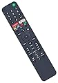 RMF-TX500U Voice Remote for All Sony TV, Replacement Remote for All Sony LCD LED HDTV Smart TV with Google Play, Netflix Buttons