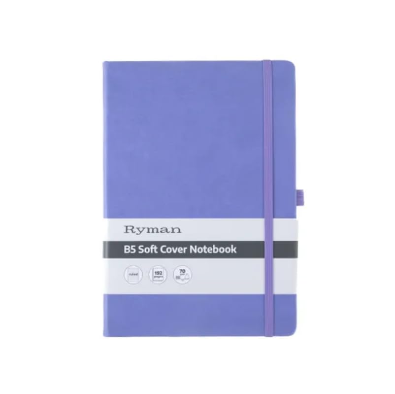 Ryman B5 Soft Cover Lined Notebook (Lilac)