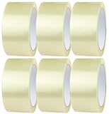 Crimson Starfish Paketklebeband Transparent 6 Rollen à 48mm x 66m | Durchsichtiges Klebeband für das Verpacken von Paketen, Kisten, Kartons, Versand