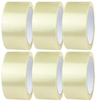 Crimson Starfish Paketklebeband Transparent 6 Rollen à 48mm x 66m | Durchsichtiges Klebeband für das Verpacken von Paketen, Kisten, Kartons, Versand