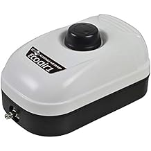 EcoPlus 44 GPH 168 LPH, 2W Air Pump w/ 1 Outlet | Aquarium, Fish Tank, Fountain, Pond, Hydroponics