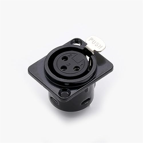 Conector XLR hembra de panel para reparar mesas de mezcla y paneles de audio, pack de 10 8