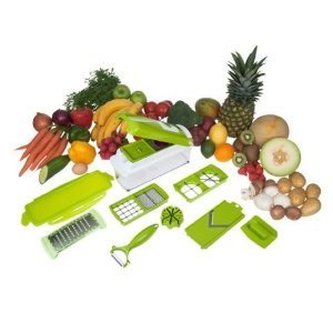 852253 trita verdure con contenitore set cucina