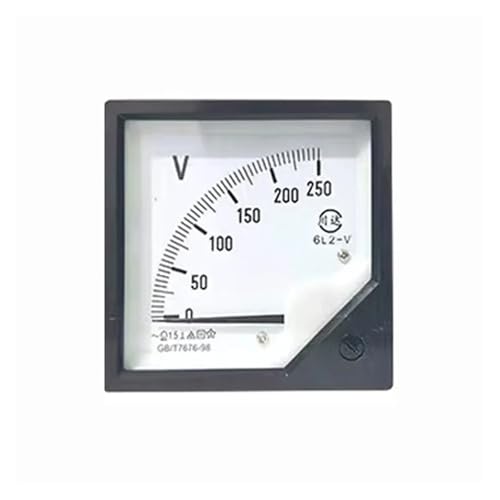 1PC 6L2-V 250V 300V 450V 500V 750V AC�A�i���O���[�^�[�p�l���Q�[�WAC�d���d�����[�^�[80 * 80MM�d���vVoltimetro�|�C���^�[(AC300V)
