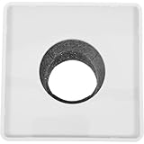 MUCKLILY Trapezförmige Mikrofon Logo Flagge für Interviews Langlebige Weiße Mikrofon Logo Station für Pressekonferenzen und Podcast