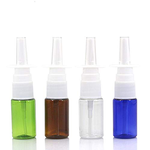 QPM Colorful nasal spray bottle nasal of medical spray bottle plastic bottle small Spray Refillable Bottles,Brown