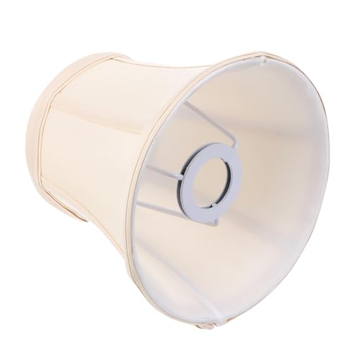OUNONA Pantalla de Lámpara de Tela Simple Pantalla Cilíndrica con Borde Decorativo Cubierta para Lámpara de Mesa Protección contra Polvo Fácil Instalación para Uso Doméstico y