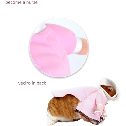 NACOCO Dog Cat Nurse Costume Pet Nurse Clothing Halloween Jeans Outfit Apparel (XS) - image 6
