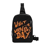 HFDGFJKKL Mochila Fury Road What A Lovely Day Men Sling Crossbody Travel Daypack Shoulder Halloween y regalos de Navidad