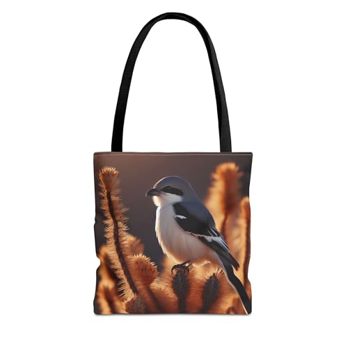 Premium Loggerhead Shrike Tote Bag with Reinforced Stitching, 13 or 16 Inch Size