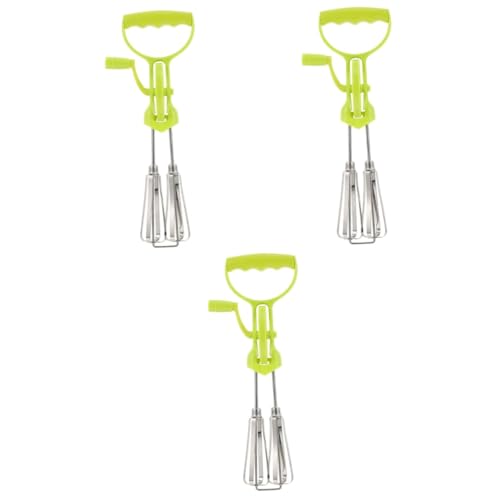 Gatuida 3 Piezas Batidor De De Acero Inoxidable Herramienta Batidora De Repostería Licuadoras Para Cocina Mezclador Batidora De Mano Pequeña Cocedor De Green El Plastico