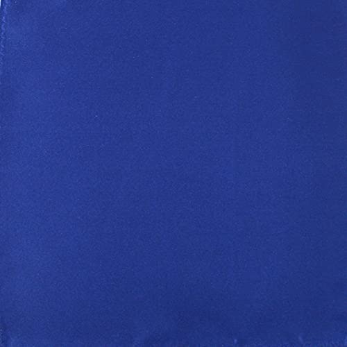 Image of TIE STUDIO Men's Solid Pocket Square | Size- 10cm x 10cm | Colour-Royal Blue | Pack of 1 |