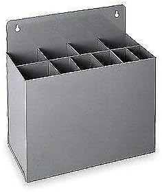 Durham Mfg Steel Keystock Rack,12" H,12-1/4" W,6-1/4" D, 381-95, Gray