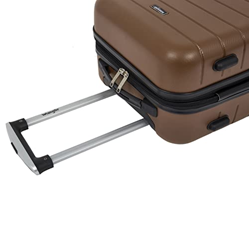 Image of Wrangler Smart Spinner Hardside Luggage, 3 Piece Set, Toffee
