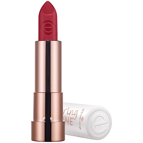 essence caring SHINE vegan collagen lipstick, Lippenstift, Nr. 205 My Love, rot, pflegend, glänzend, vegan, entspricht unserem CLEAN BEAUTY Standard, ohne Alkohol (3,5g)