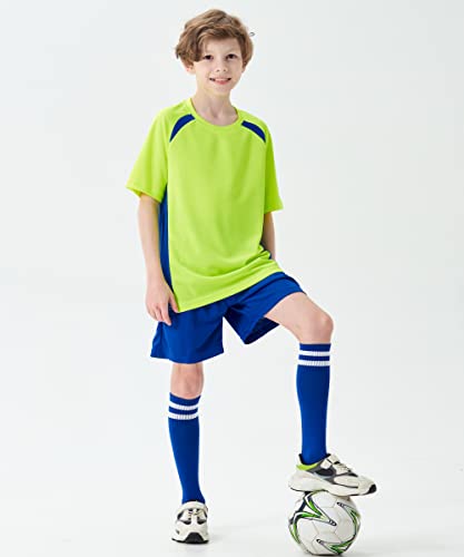 Image of M2C Kids Soccer Uniform Athletic Jersey Shorts Socks Set