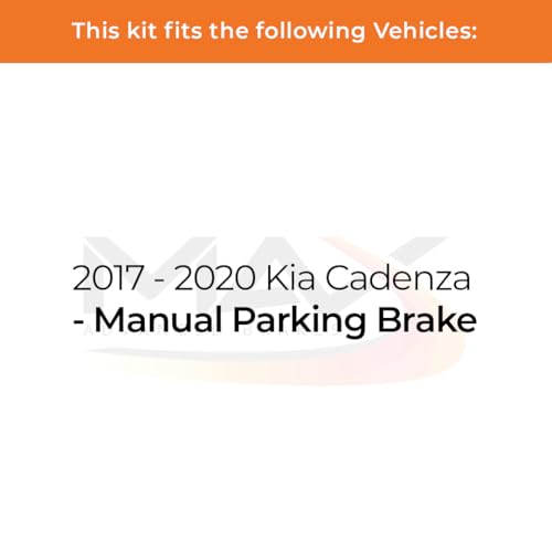 Image of Max Advanced Brakes Rear Brake Kit Compatible With 2017 2018 2019 2020 Kia Cadenza w /Manual Parking Brake Replacement Premium OE Disc Brake Rotors and Ceramic Brake Pads