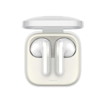 Xiaomi Redmi Buds 6 Active, Fones de Ouvido Sem Fio, Versão Global (Branco)