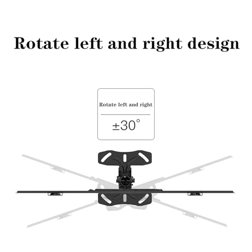 Support TV plafond inclinable et pivotant à hauteur réglable - 4