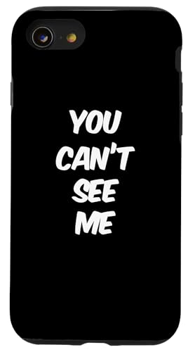 �ʔ������[���A�e�L�X�g �ʔ��� �l�̂��߂� Funny You Can't See Me �X�}�z�P�[�X iPhone SE (2020) / 7 / 8 �p