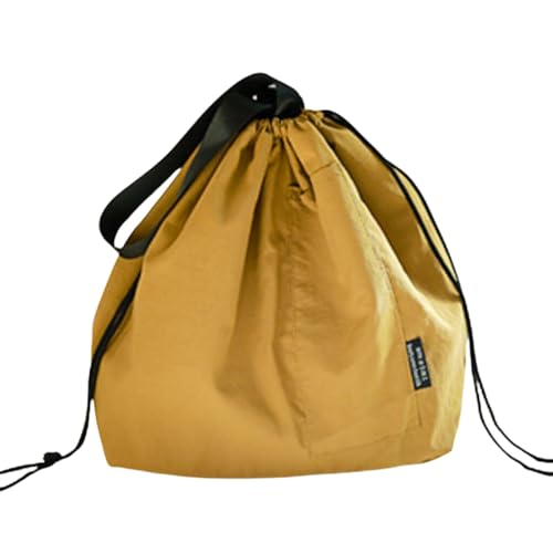 XINGNIAO Canvas Drawstring Lunch Bag Insulated Lunch Tote Japanese Style Bento Tote Bag Reusable Lunch Bag with Handle and Drawstring