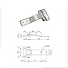 T-Shaped Long Tongue 304 Stainless Steel Hinge Industrial Machinery Equipment 1Pcs