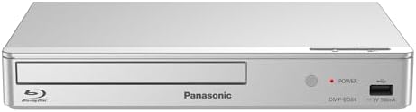 Panasonic DMP-BD84EG-S Smart Network 2D Blu-ray/DVD-Player, Internet-Apps, hochauflösendes Audio, Wiedergabe von externer Festplatte, USB, Ethernet, kompaktes Design, Silber