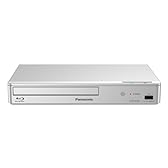 Panasonic DMP-BD84EG-S Lettore Blu-ray/DVD 2D Smart Network, applicazioni Internet, audio ad alta risoluzione, riproduzione da hard disk esterno, USB, Ethernet, design compatto, Argento