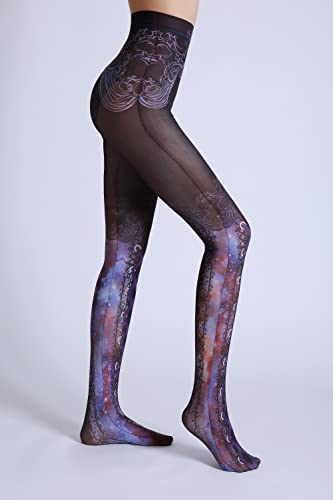 Image of Sahabowi Women Tights, Sheer High Waist Pantyhose, Vintage Control Top Stockings, Siwa 4