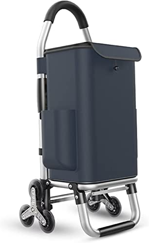 Carrito de la compra plegable para subir escaleras con bolsa Oxford desmontable, 36L, aluminio ligero, carrito de compras de 6 ruedas para comestibles, carrito de compras conveniente y portátil.