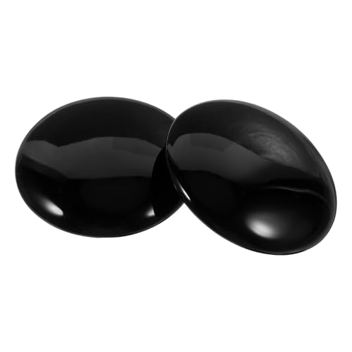 Hoement Tapón de Fregadero Negro de Cerámica y Silicona, 2 Piezas, Resistente al Desgaste Conservación de Agua para Baño y Cocina