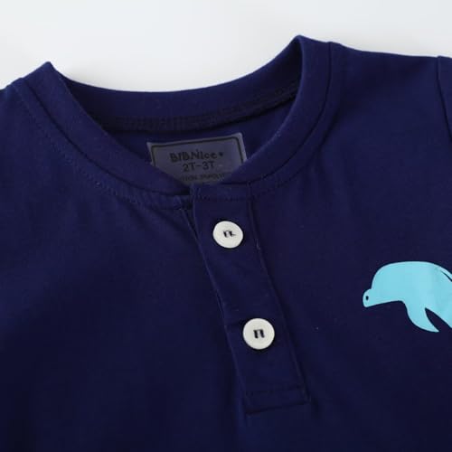 Image of Toddler Boy Clothes Kids Summer Cotton Outfits Shirt Short Sets Size 2-7