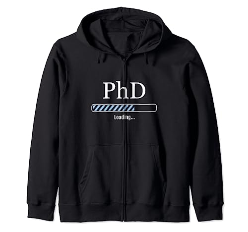 Doctorado Estudiante Doctorado Cargando Grado Phd Sudadera con Capucha