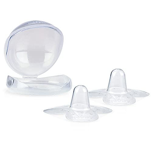 Protetor de Mamilo em Silicone com Estojo, Nûby, Transparente