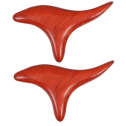 Exceart 35RUCWLVWXN3T9NB081172I6 2Pcs Traditional Thai Massage Reflexology Hand Foot Massage Tool Wooden Stick Face Body Massage Tool cover