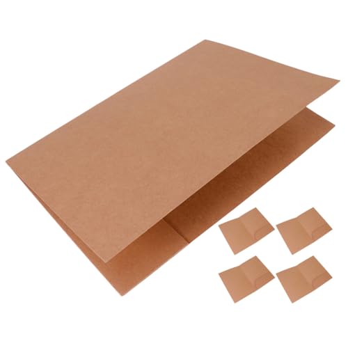 Rangement administratif avec ce lot de 5 dossiers de documents kraft multi-fonction