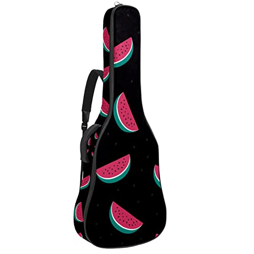 Housse imperméable pour guitare acoustique avec double bandoulière et poche Motif têtes de renard et étoiles… - Les Beatles, Paul McCartney, John Lennon, RIngo Starr, George Harrison Housse imperméable pour guitare acoustique avec double bandoulière et poche Motif têtes de renard et étoiles…