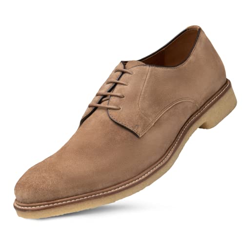 Image of Dunross & Sons Premium Lace-Up Dress Shoes with a Breathable Naturally Leather Lining and Durable Non-Slip Rubber Sole