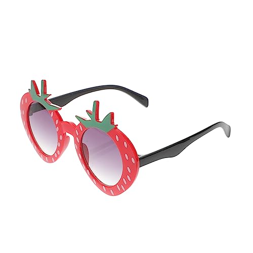 1Pc Strawberry Sunglasses Fancy Dress Party Accessory Fun Fruit Shaped Glasses for Adults Creative Costume Party Sunglasses Cute Strawberry Eye Wear