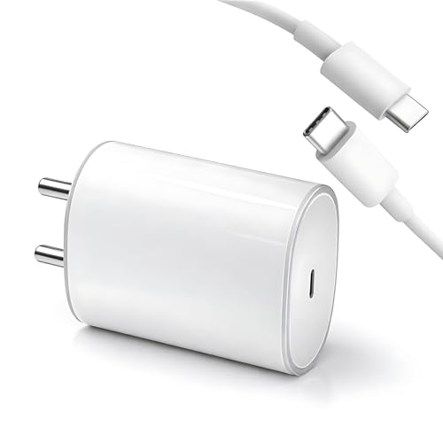 Image of MAK 45W USB C Fast Charger Adapter with Type C Cable Compatible with CMF Phone 1 /Nothing Phone 3a Pro /3a /2A /2a Plus /2 /Buds, White