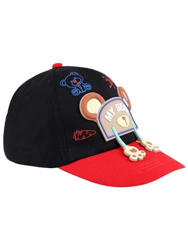 Image of PASSION PETALS Summer Dino Rockstar Baseball Cap for Kids Boys and Girls 2-4Years