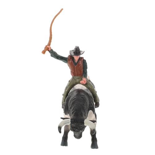 INOOMP Modèle De Taureau De Corrida Figurine De Torero Taureau Décoration Intérieure Réaliste