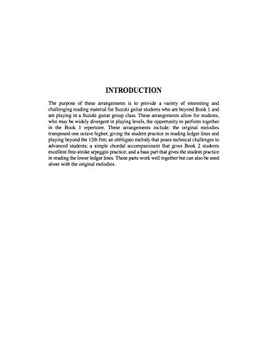 Ensembles for Guitar, Volume 1: Ensemble Guitar Parts for Suzuki Guitar School, Volume 1