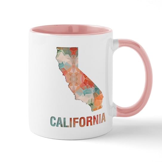 Taza de cerámica 11 oz diseño mapa California miniatura 5
