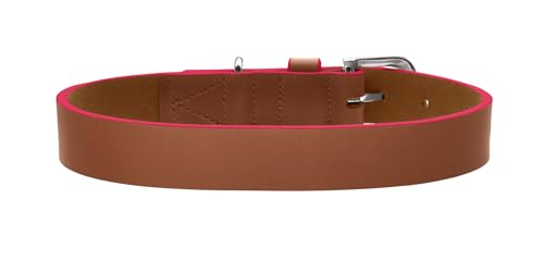 Collier pour chien en cuir Hunter Garda robuste taille 50 couleur rose
