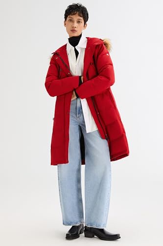 Orolay Women's Down Jacket Winter Long Coat Windproof Puffer Jacket with Fur Hood4